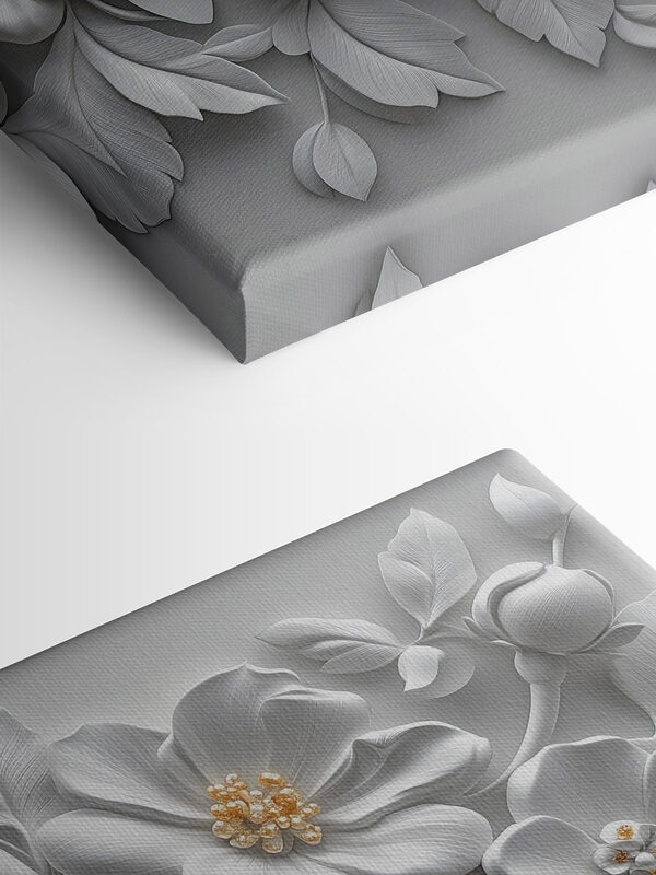 Canvas prints White flowers and leaves Canvas prints White flowers and leaves