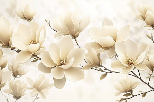 Groep witte bloemen Groep witte bloemen