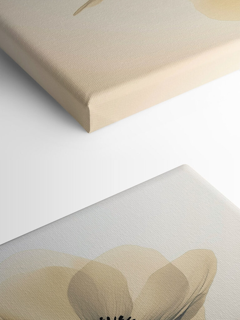 Group of flowers with black dots