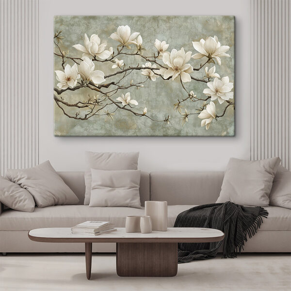 Witte bloemen aan een tak Witte bloemen aan een tak