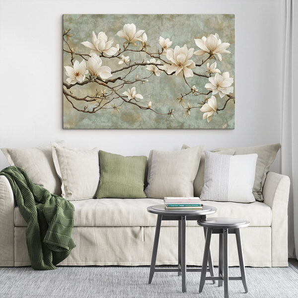 Witte bloemen aan een tak Witte bloemen aan een tak
