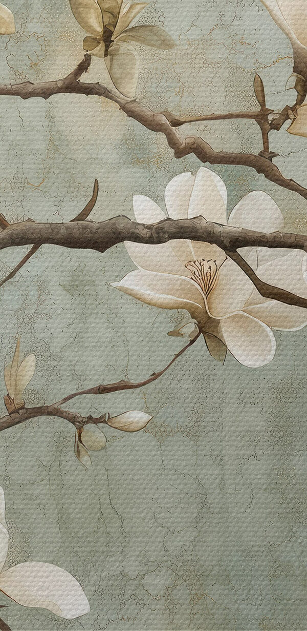 Witte bloemen aan een tak Witte bloemen aan een tak