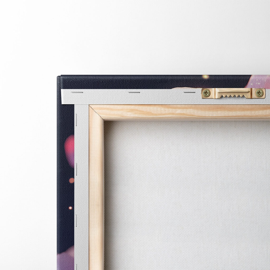 Pink flower with sparkles