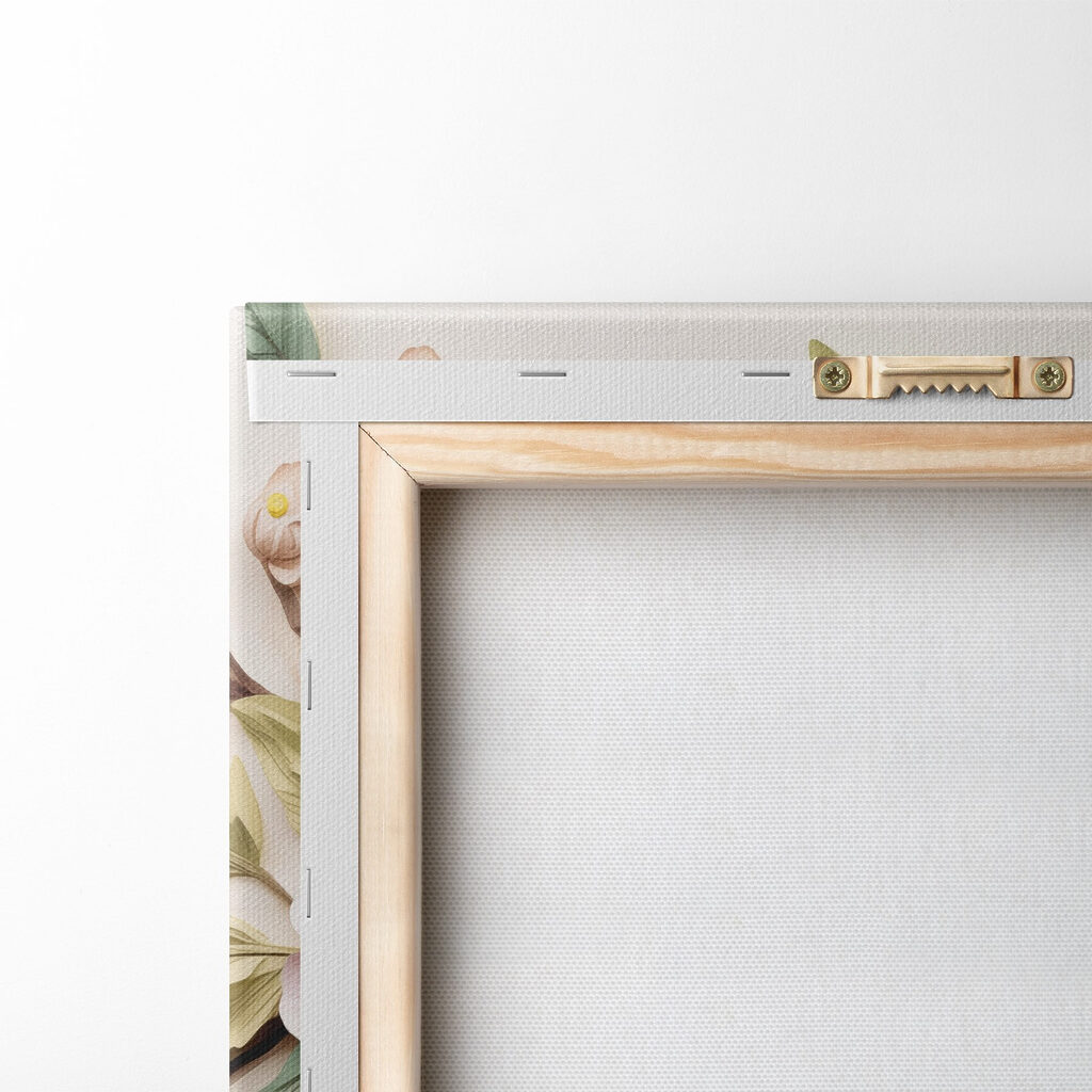 Paper flowers and leaves