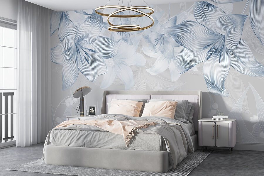 Delicate bloemen in subtiele tinten