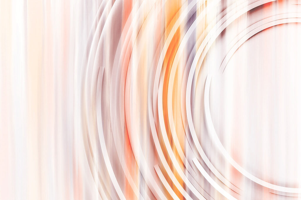 Wazig beeld van een wervelende cirkel Wazig beeld van een wervelende cirkel