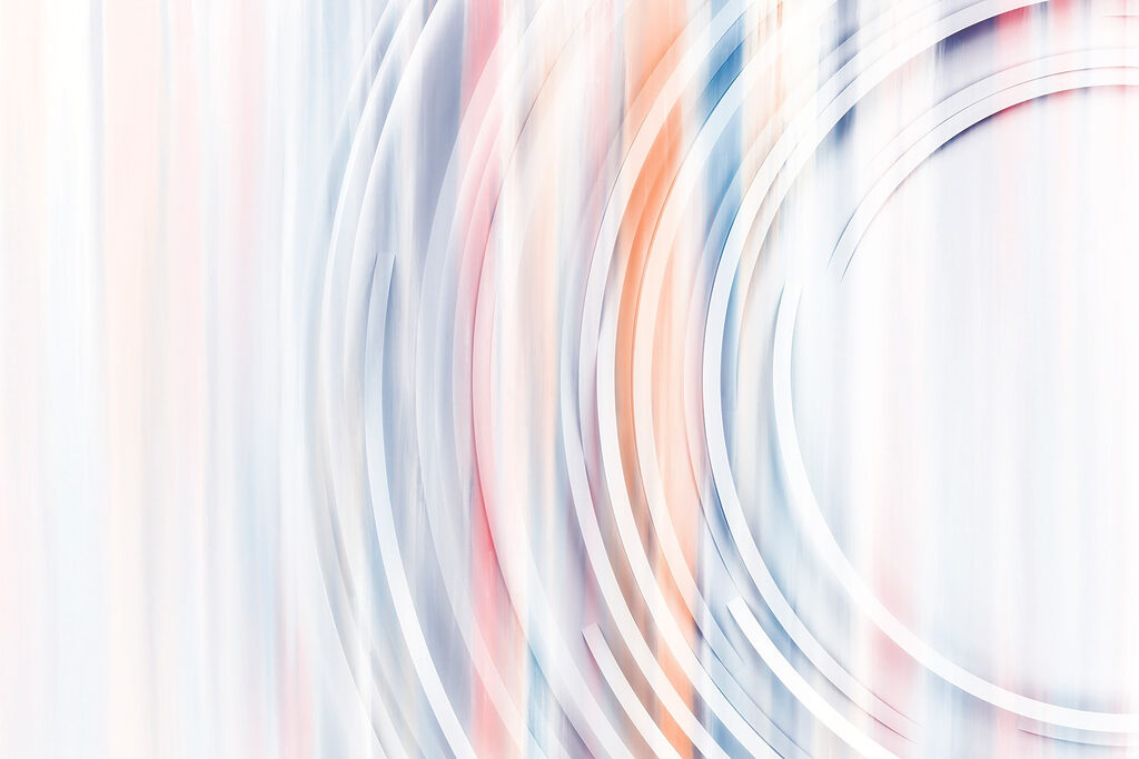 Wazig beeld van een cirkelvormig object Wazig beeld van een cirkelvormig object