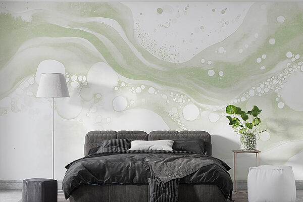 Witte en groene verf Witte en groene verf
