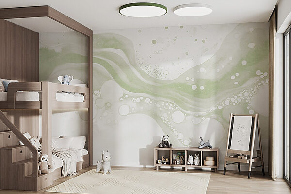 Witte en groene verf Witte en groene verf
