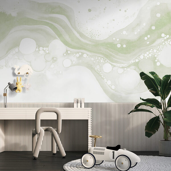 Witte en groene verf Witte en groene verf
