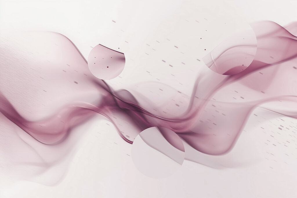 Purple smoke on a white background