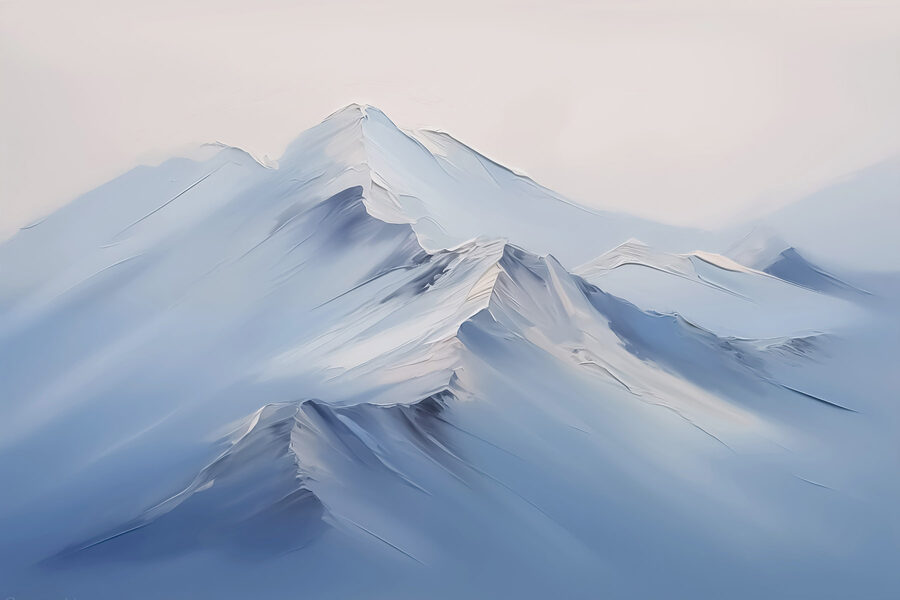Bergketen met sneeuw Bergketen met sneeuw