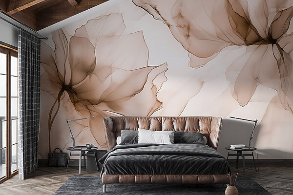 Gevoelig bloemenabstract ontwerp Gevoelig bloemenabstract ontwerp