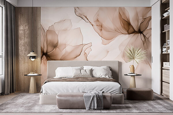 Gevoelig bloemenabstract ontwerp Gevoelig bloemenabstract ontwerp
