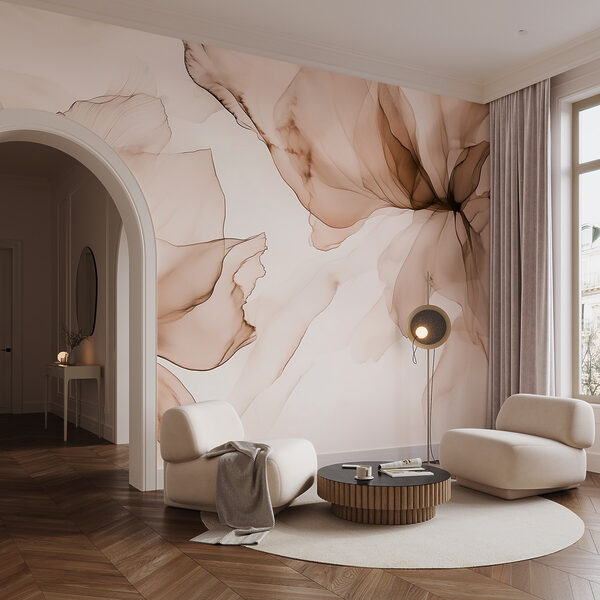 Gevoelig bloemenabstract ontwerp Gevoelig bloemenabstract ontwerp