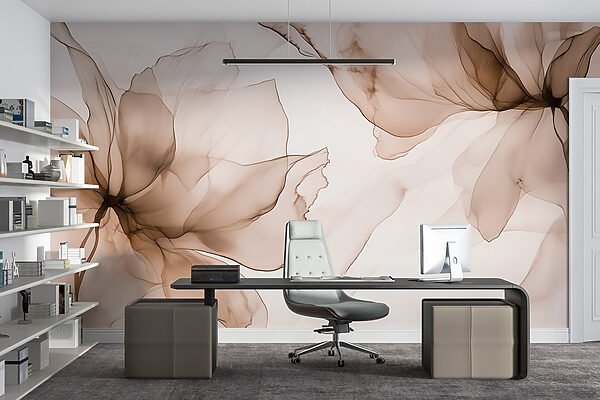 Gevoelig bloemenabstract ontwerp Gevoelig bloemenabstract ontwerp