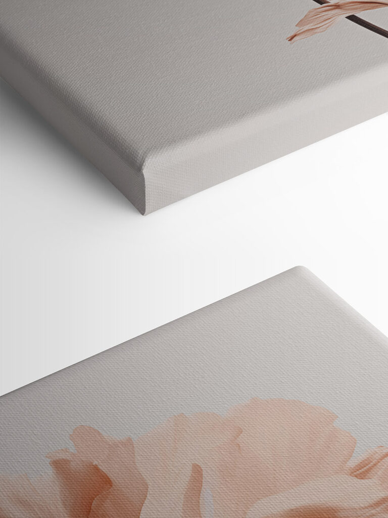 Flower with dried leaves Flower with dried leaves