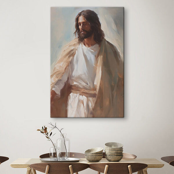 Schilderij van een man in een gewaad Schilderij van een man in een gewaad