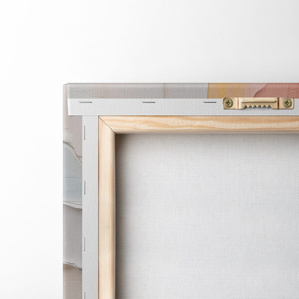 Soft hues blend in textured waves