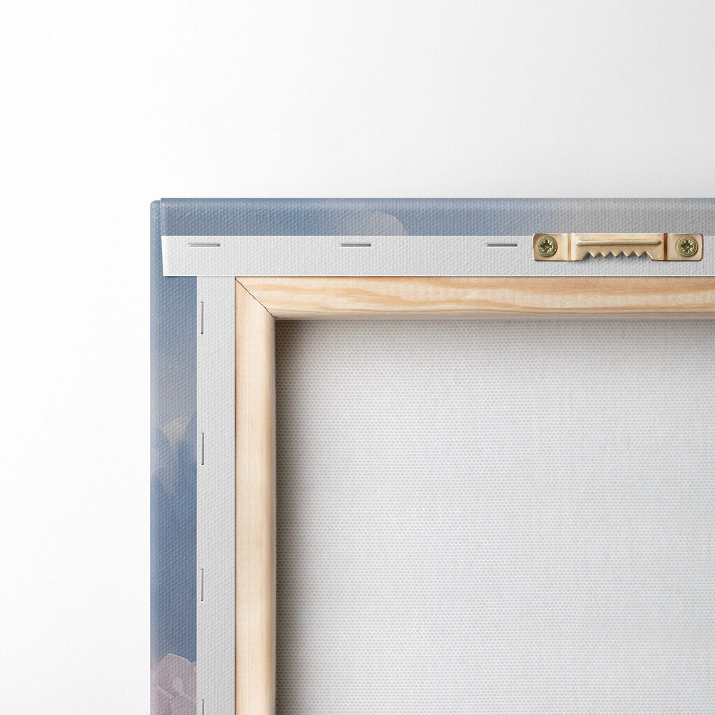 Painting of a tree with pink flowers