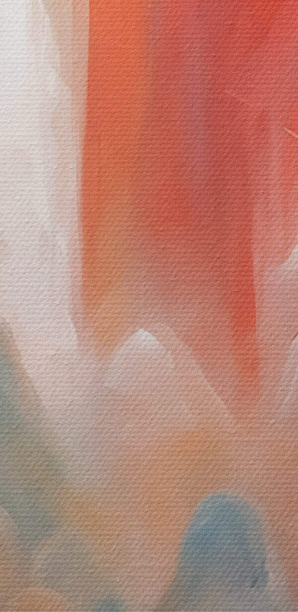 Schilderij van een man in een rood gewaad omringd door een groep mensen Schilderij van een man in een rood gewaad omringd door een groep mensen
