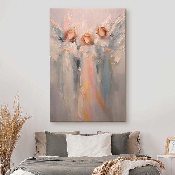 Painting of angels with wings Painting of angels with wings