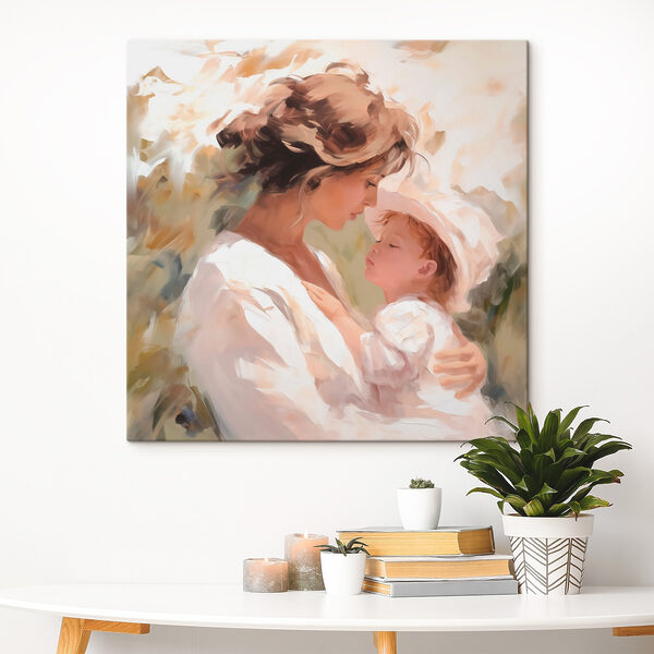 Vrouw die een baby vasthoudt Vrouw die een baby vasthoudt