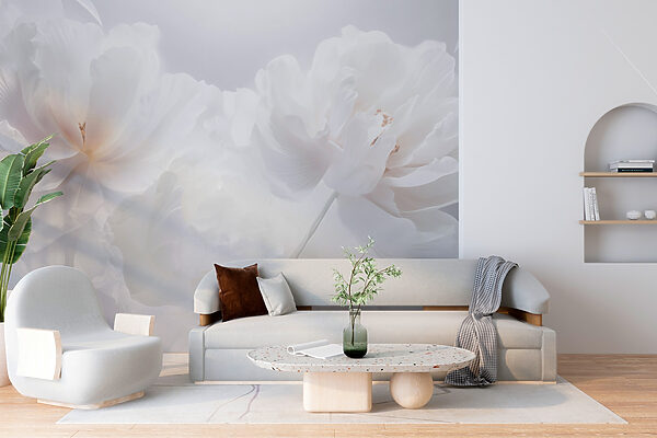 Groep witte bloemen Groep witte bloemen