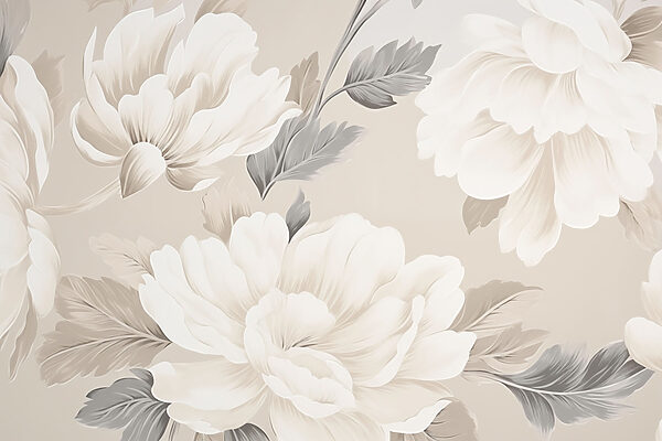 Behang met bloemen Behang met bloemen