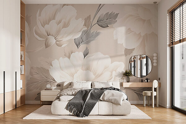 Behang met bloemen Behang met bloemen