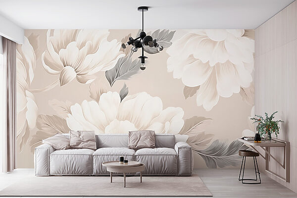 Behang met bloemen Behang met bloemen