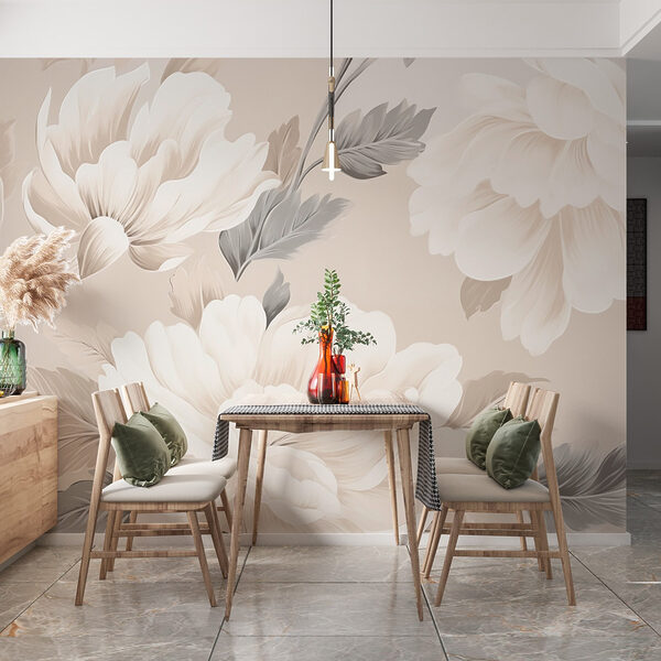 Behang met bloemen Behang met bloemen
