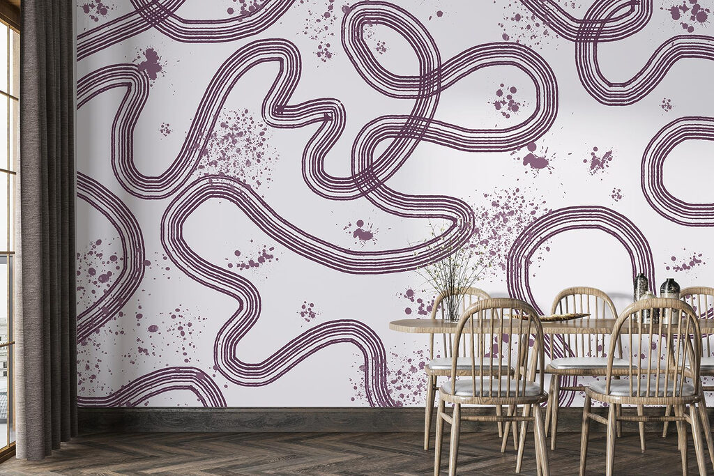 Pattern of lines and spots