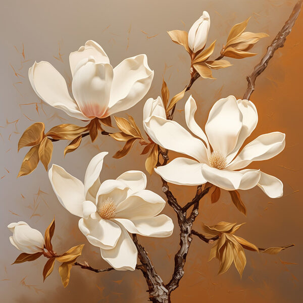 Witte bloemen aan een tak Witte bloemen aan een tak