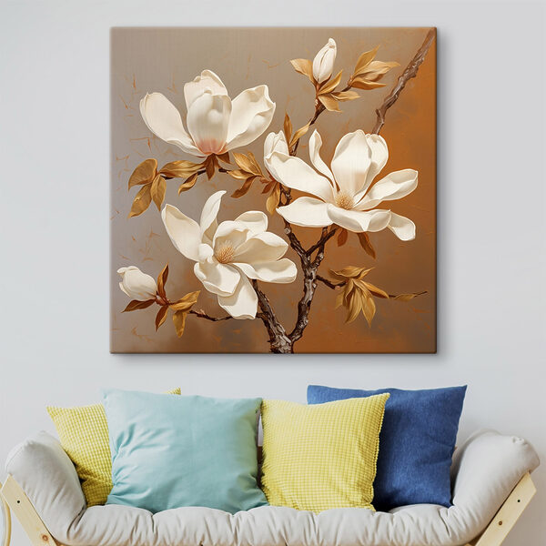 Witte bloemen aan een tak Witte bloemen aan een tak