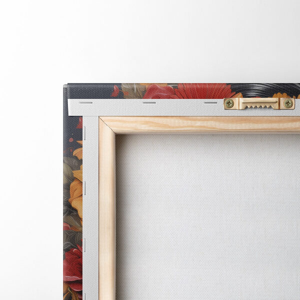 Woman with flowers in her hair and glasses Woman with flowers in her hair and glasses