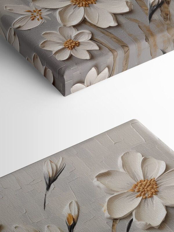 Painting of white flowers