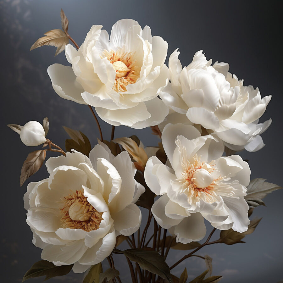 Boeket witte bloemen