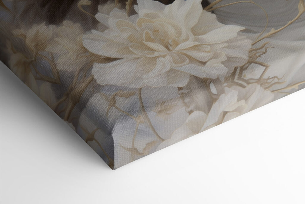 Woman with flowers in her hair