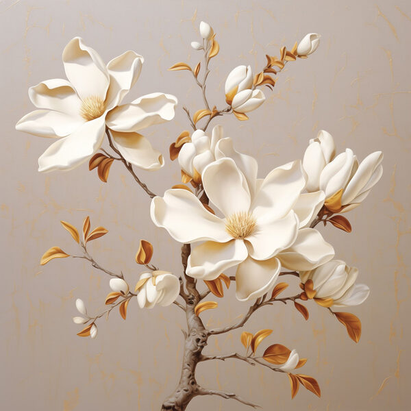 Witte bloemen aan een tak Witte bloemen aan een tak