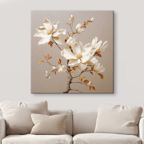 Witte bloemen aan een tak Witte bloemen aan een tak