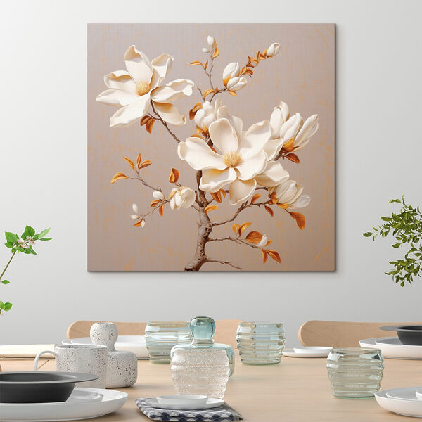 Witte bloemen aan een tak Witte bloemen aan een tak