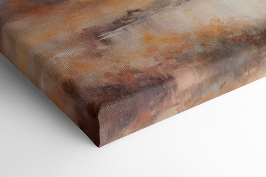 Painting of a tree in a marsh