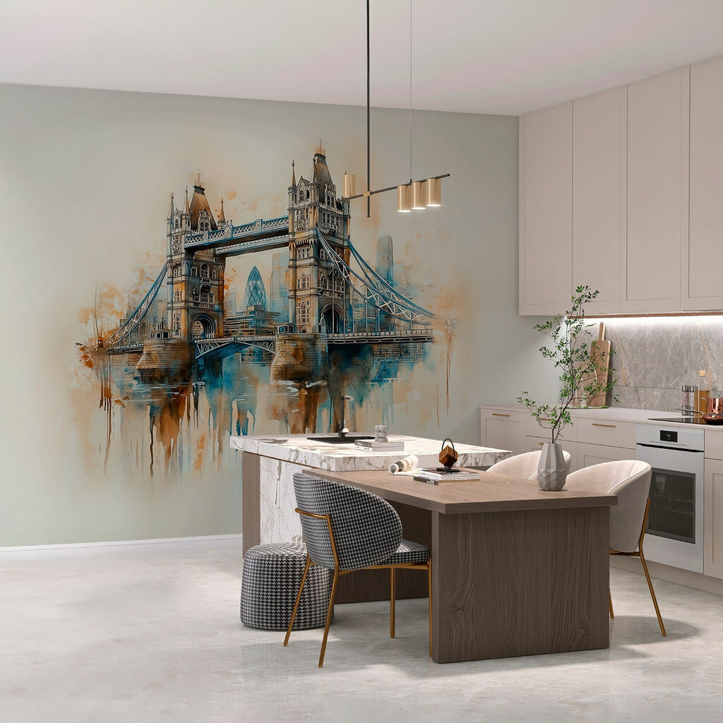 Watercolor of a bridge