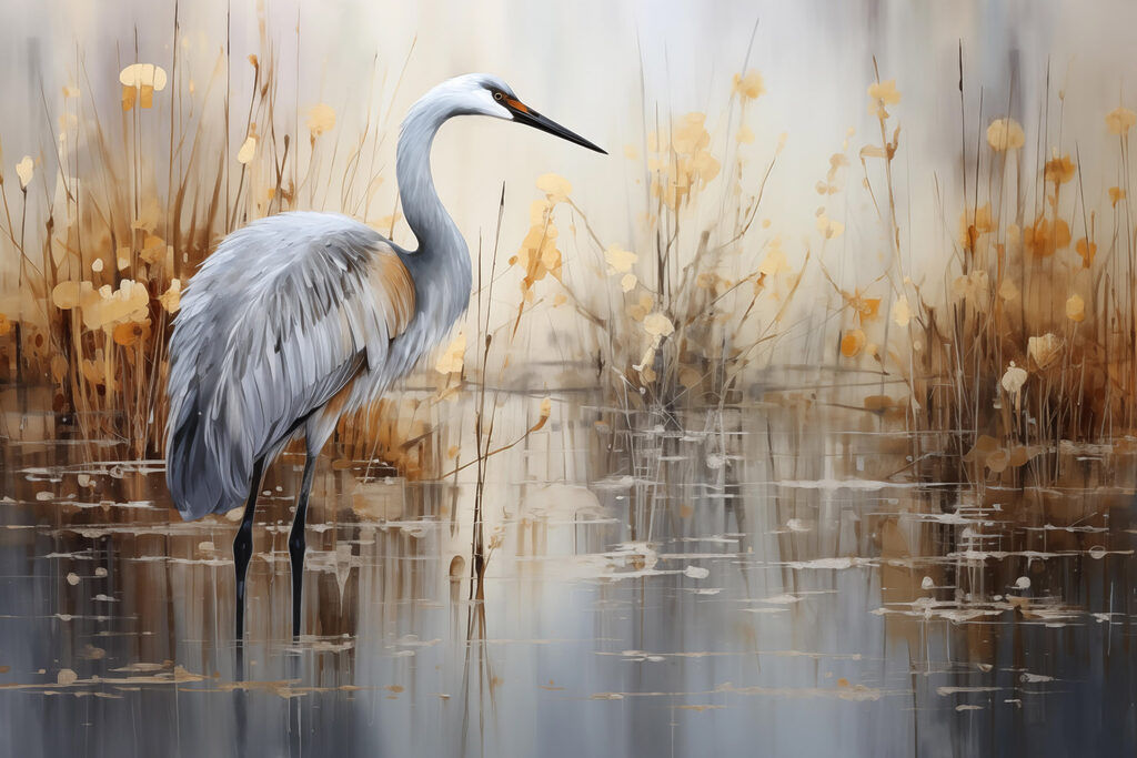 Bird standing in water