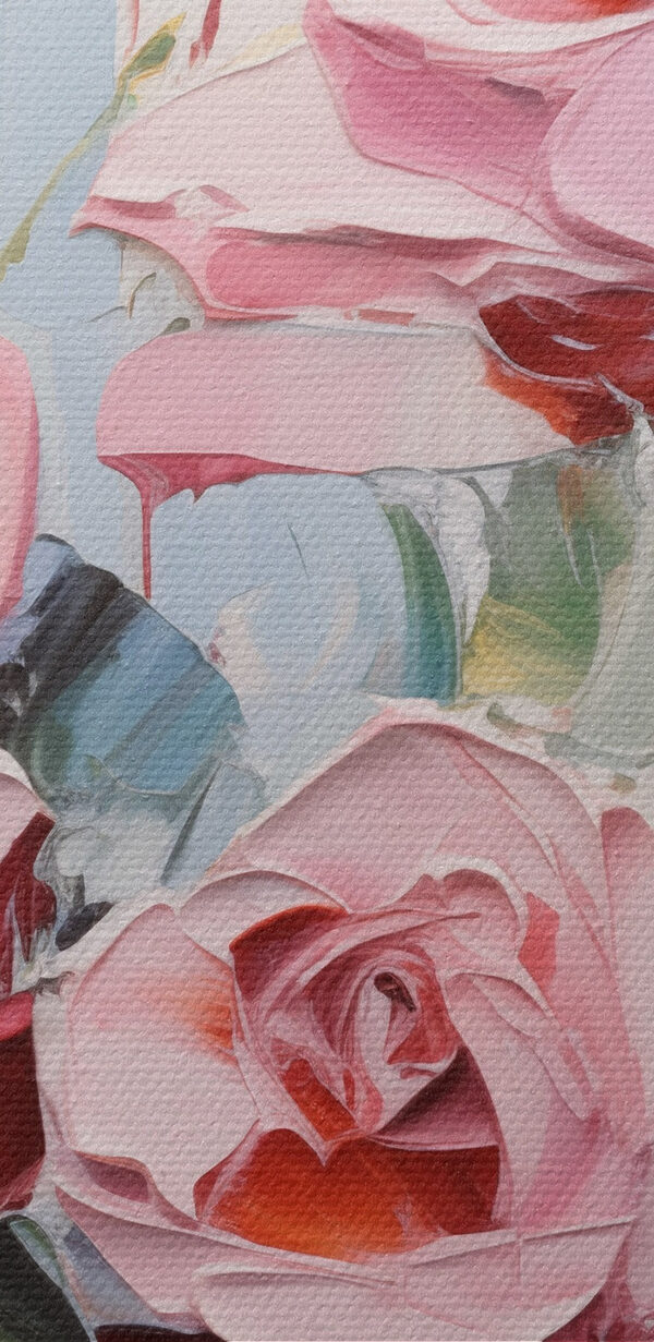 Schilderij van bloemen op een witte achtergrond Schilderij van bloemen op een witte achtergrond