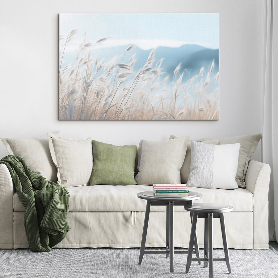 Zachte briesjes door hoog gras