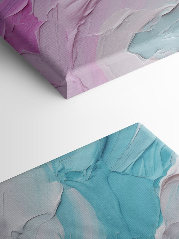 Soft hues blend in gentle waves