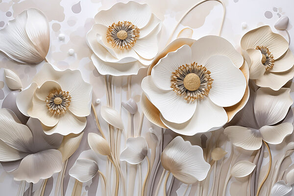 Delicate bloemen in zachte pasteltinten Delicate bloemen in zachte pasteltinten
