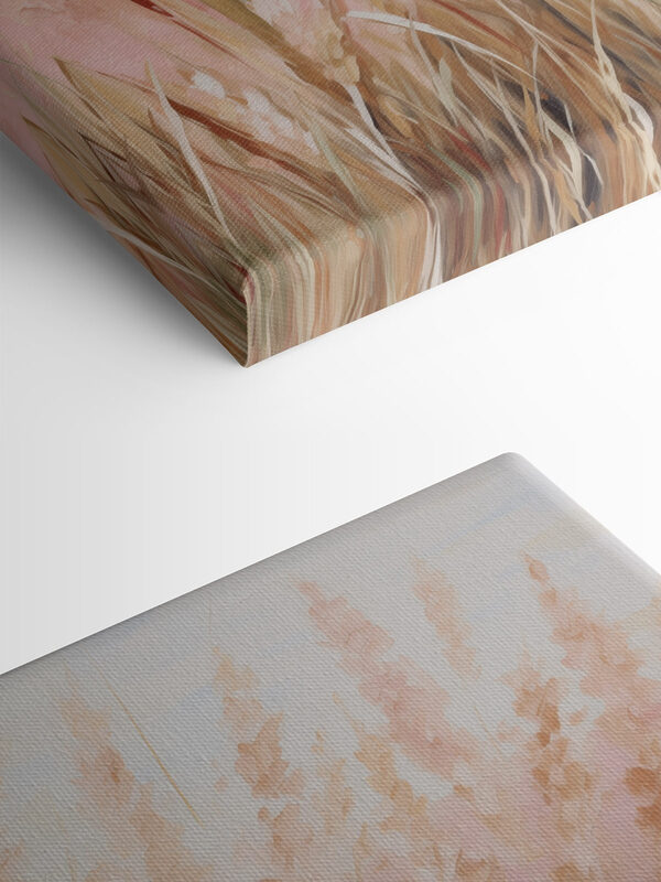Schilderij van een tarweveld Schilderij van een tarweveld
